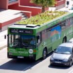 phyto kinetic lautobus con il tetto verde