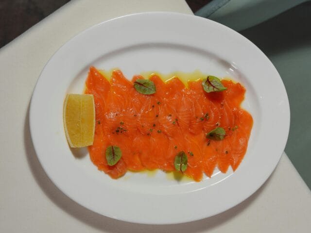 carpaccio di salmone