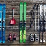 Mesa de reciclaje de esquí y snowboard: 10 ideas útiles